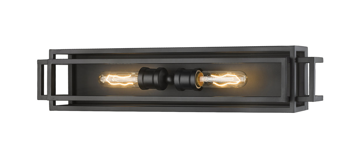 Luminaire de vanité Titania Noir mat, nombre ampoules 2 – Z-Lite