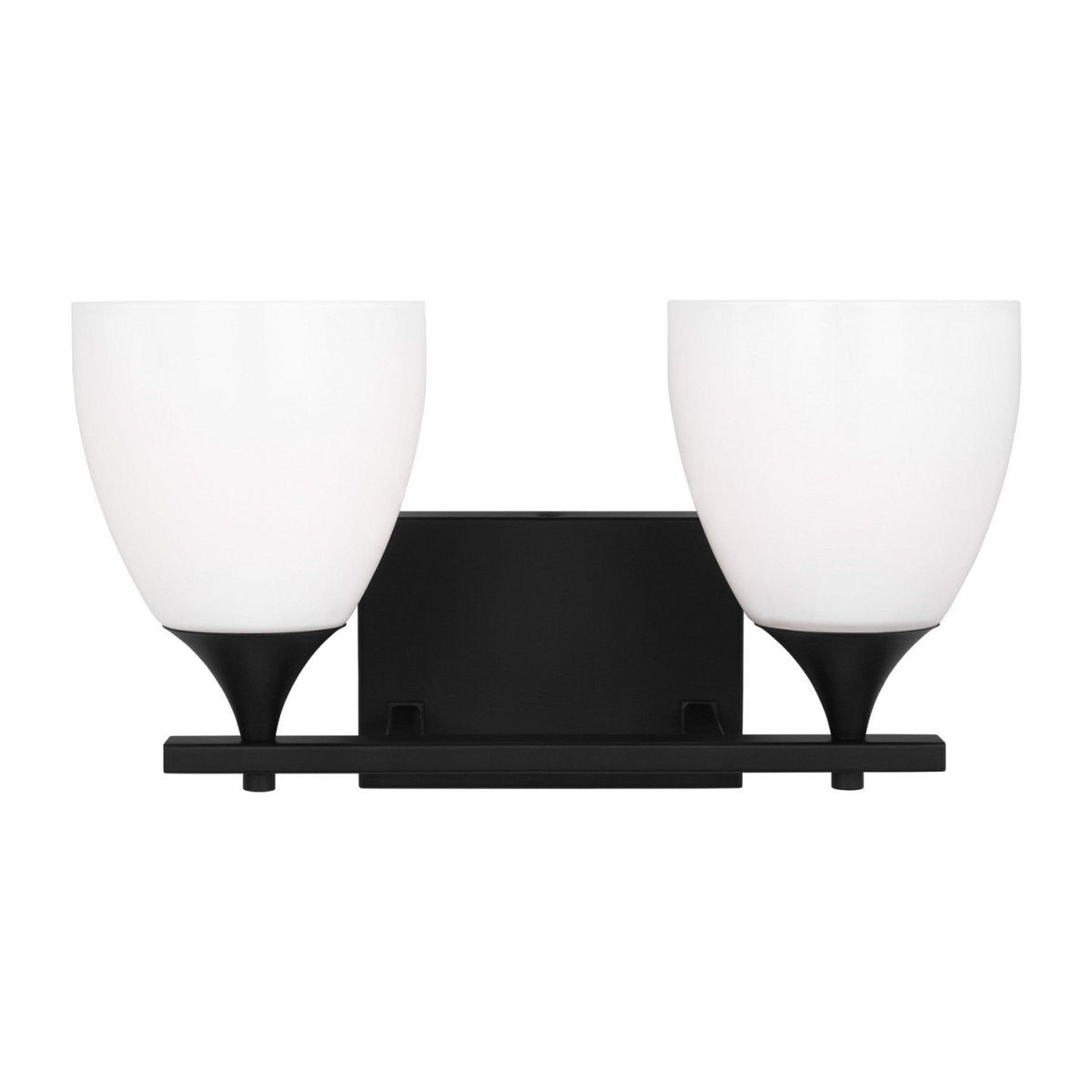 Luminaire de vanité Toffino - Noir minuit Opalin 16" by Visual Comfort Studio | Luminaires & cie