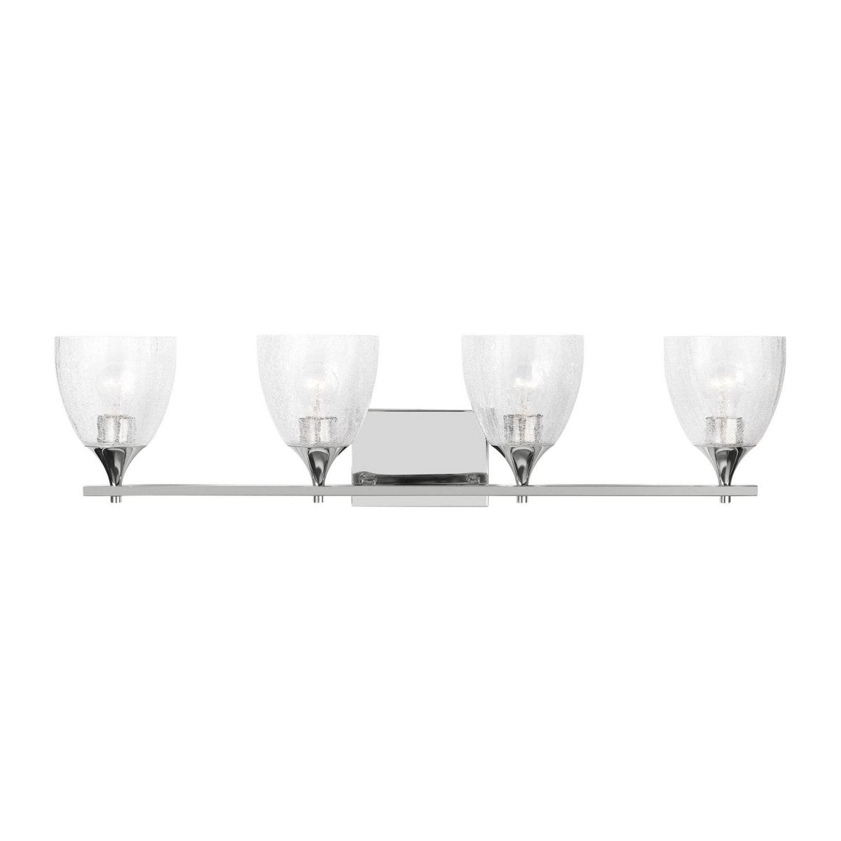 Luminaire de vanité Toffino - Chrome Verre craquelé transparent 36" by Visual Comfort Studio | Luminaires & cie