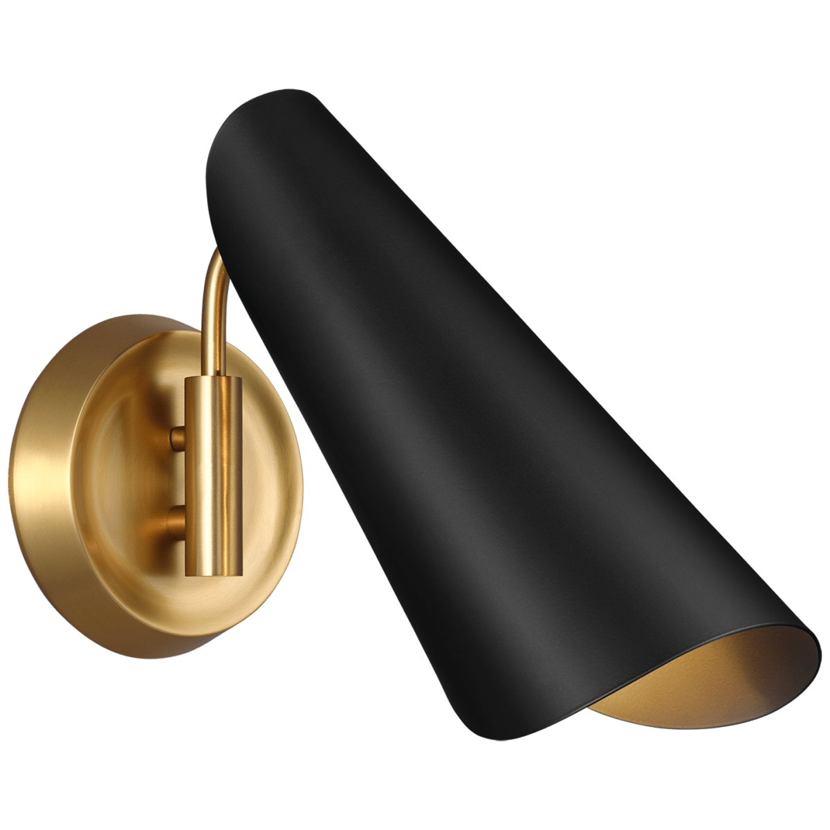Luminaire de vanité Tresa - Noir de minuit et laiton brunis 5 1/4" by Visual Comfort Studio | Luminaires & cie