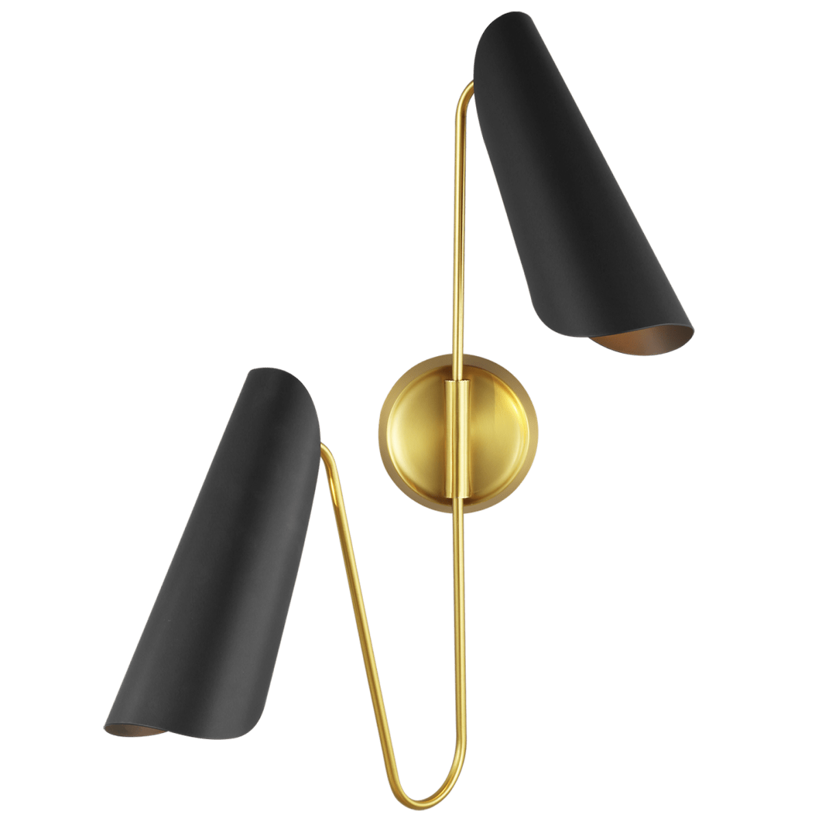 Luminaire de vanité Tresa - Noir de minuit et laiton brunis 25 1/8" by Visual Comfort Studio | Luminaires & cie