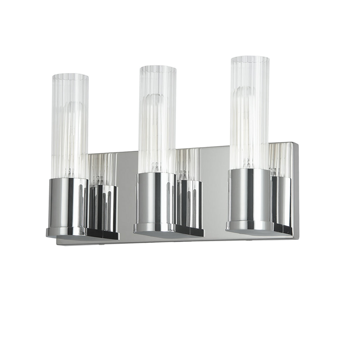 Luminaire de vanité Tube 12 3/4", Chrome poli – Dainolite