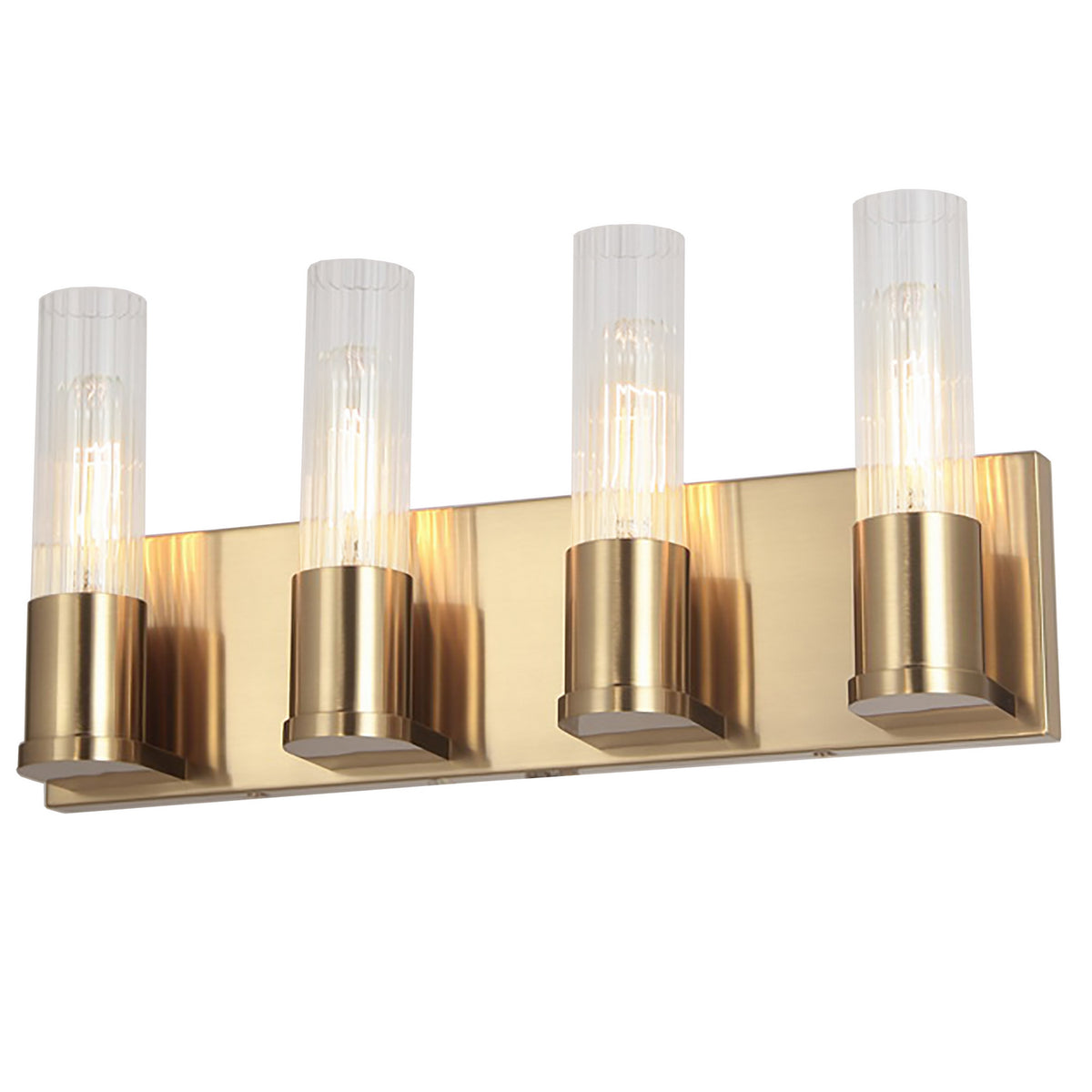 Luminaire de vanité Tube 17 1/4", Laiton vieilli – Dainolite