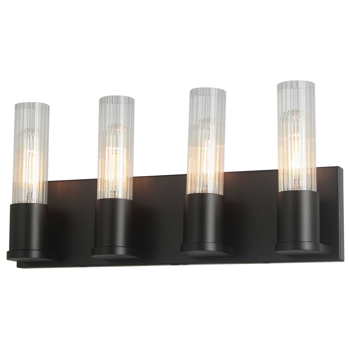Luminaire de vanité Tube 17 1/4", Noir mat – Dainolite