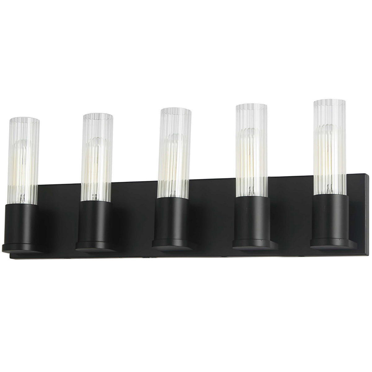 Luminaire de vanité Tube 22", Noir mat – Dainolite