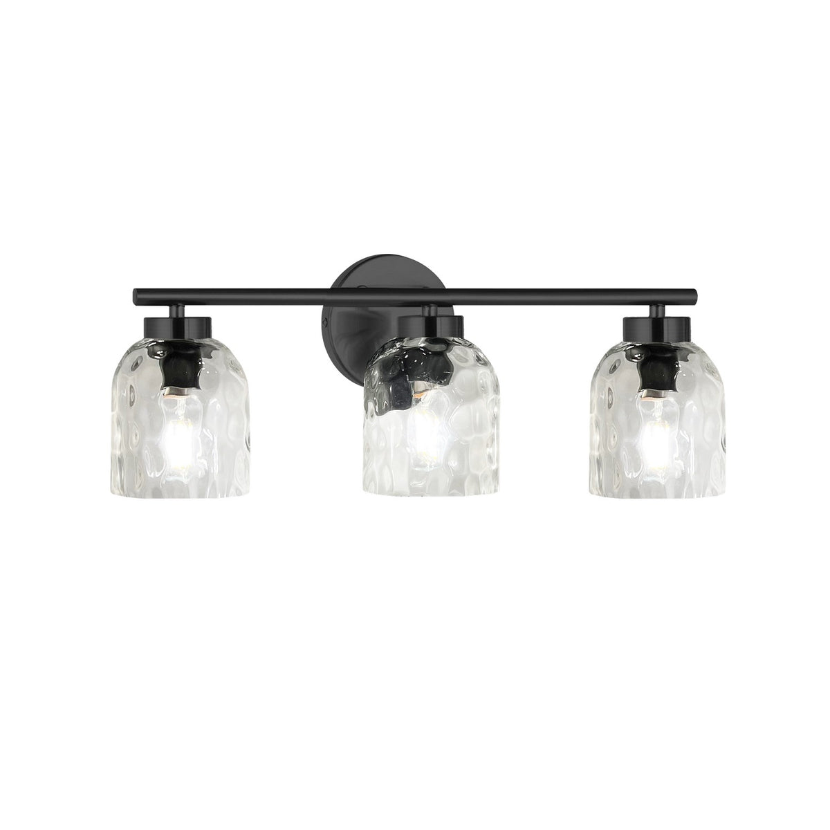 Luminaire de vanité Vallora Noir mat – Dainolite