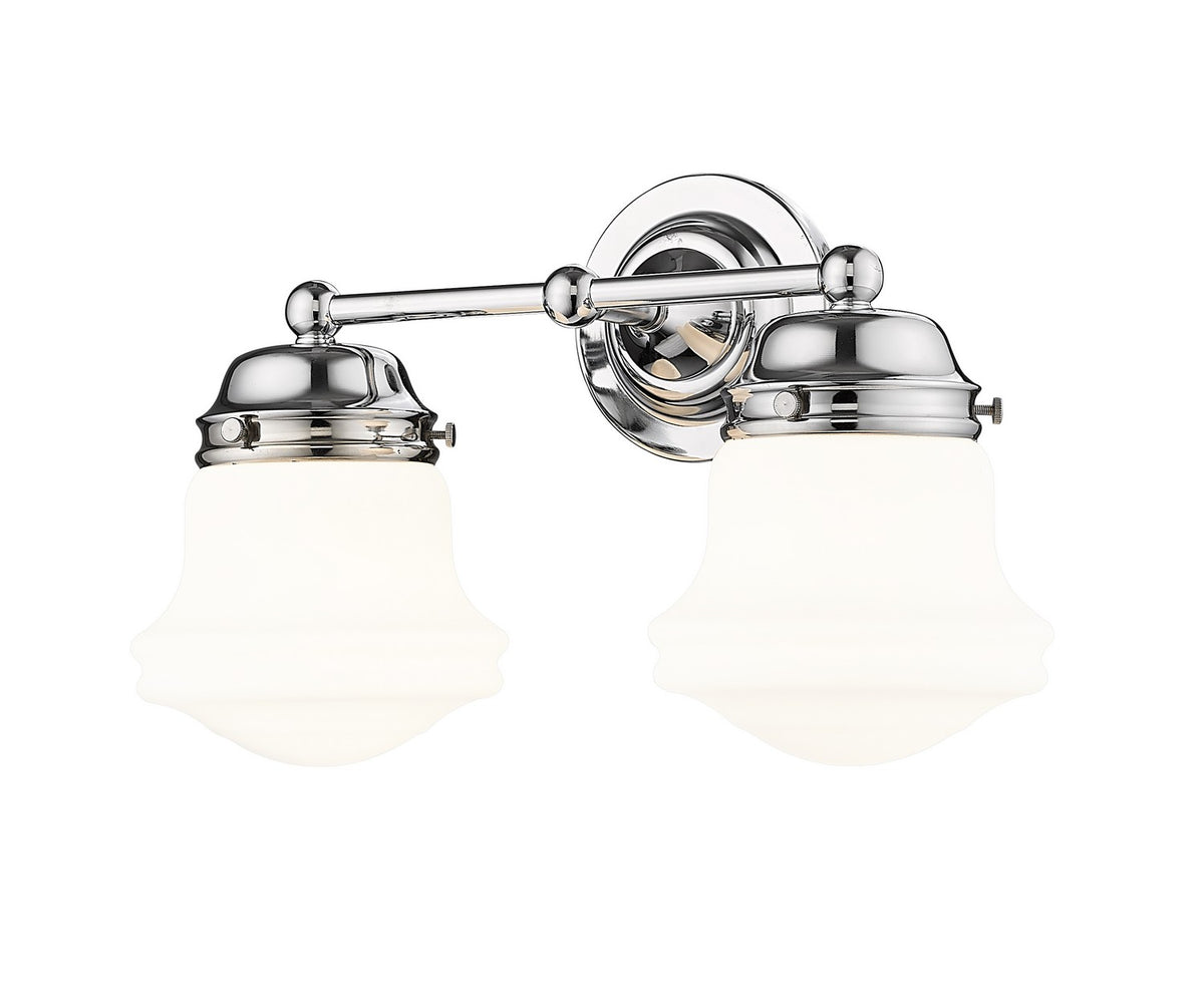 Luminaire de vanité Vaughn Chrome, Opale mate, 15 1/2" – Z-Lite