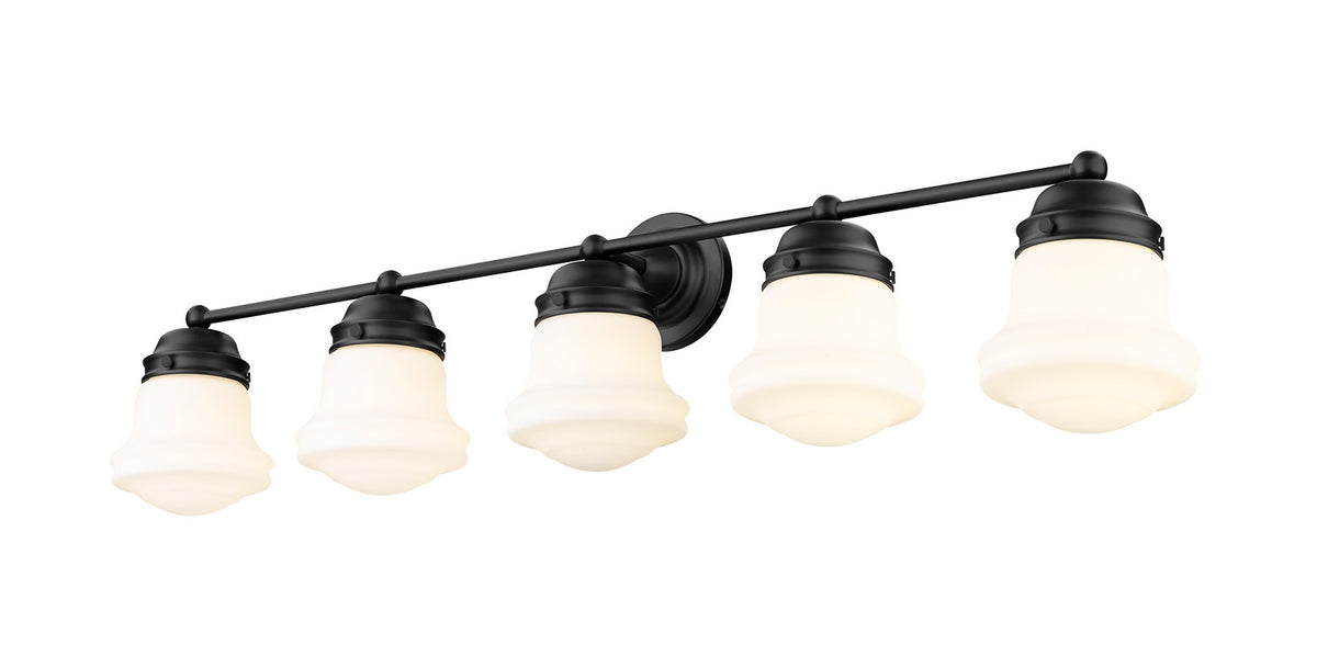 Luminaire de vanité Vaughn Noir mat, Opale mate, 40 3/4" – Z-Lite