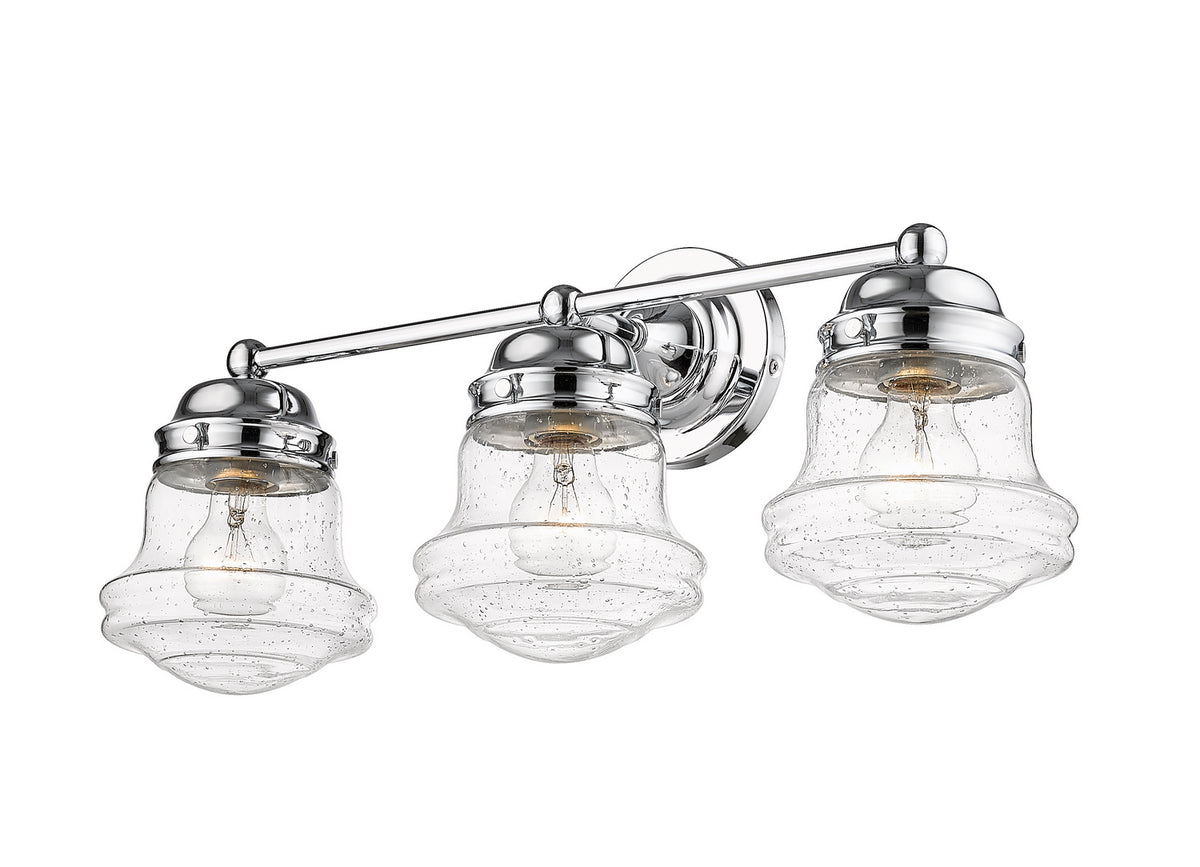 Luminaire de vanité Vaughn Chrome, Grené transparent, 22 1/2" – Z-Lite