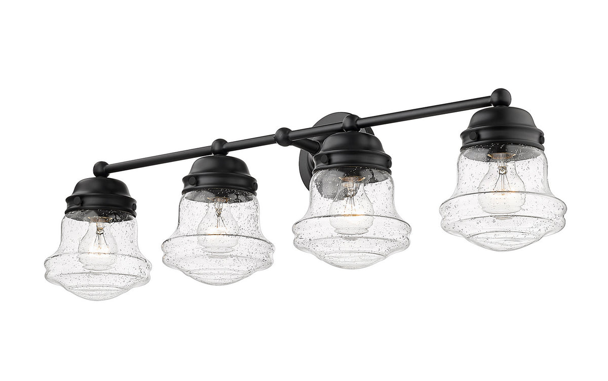 Luminaire de vanité Vaughn Noir mat, Grené transparent, 31 1/2" – Z-Lite