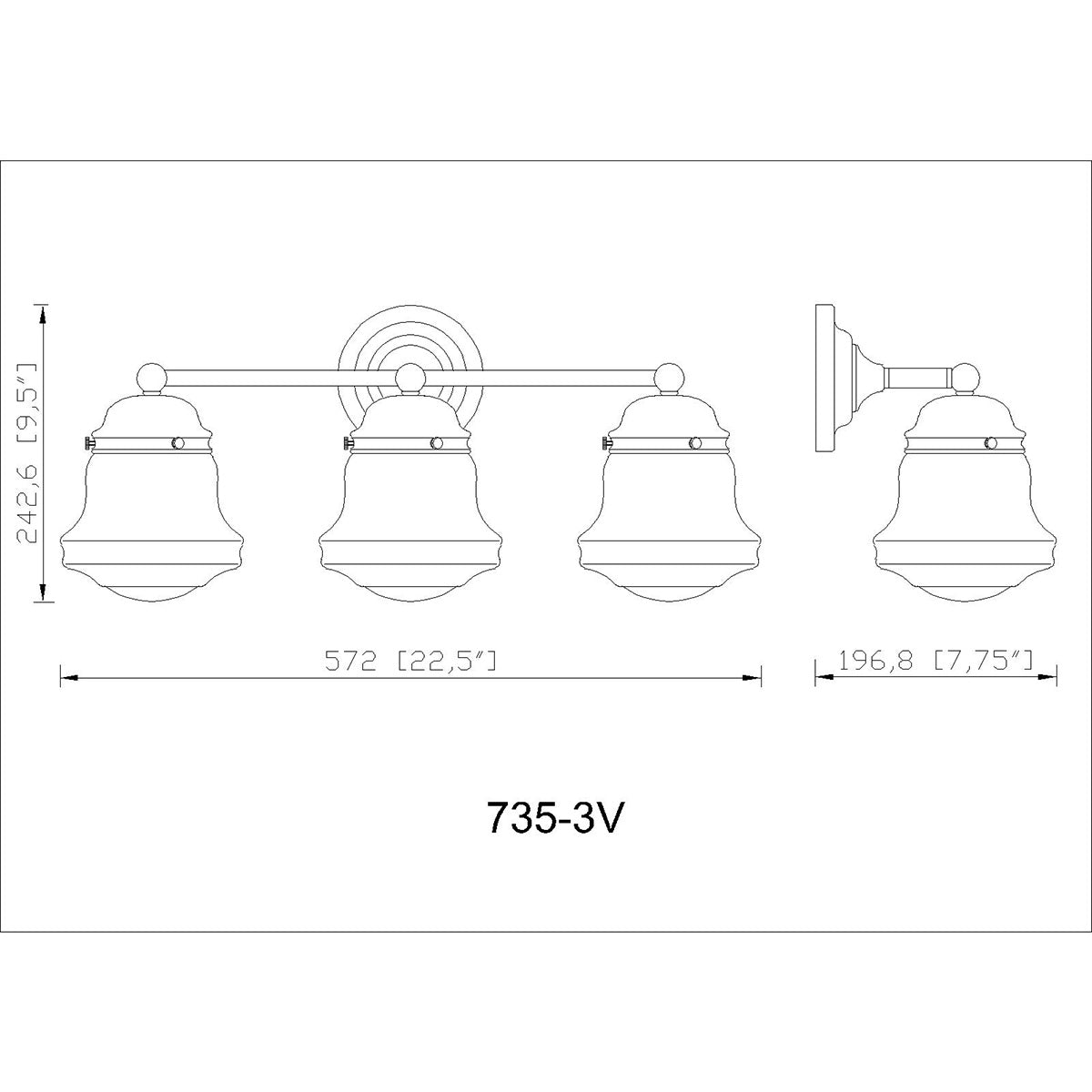 Luminaire de vanité Vaughn