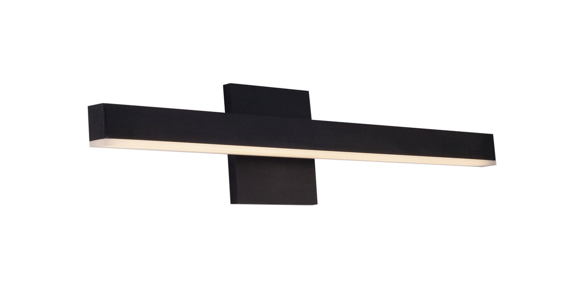 Barre d'éclairage de salle de bain Vega Noir, 23", 3000K – Kuzco Lighting