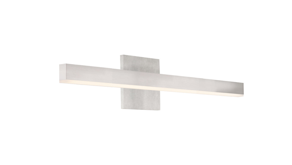 Barre d'éclairage de salle de bain Vega Nickel brossé, 23", 3000K – Kuzco Lighting