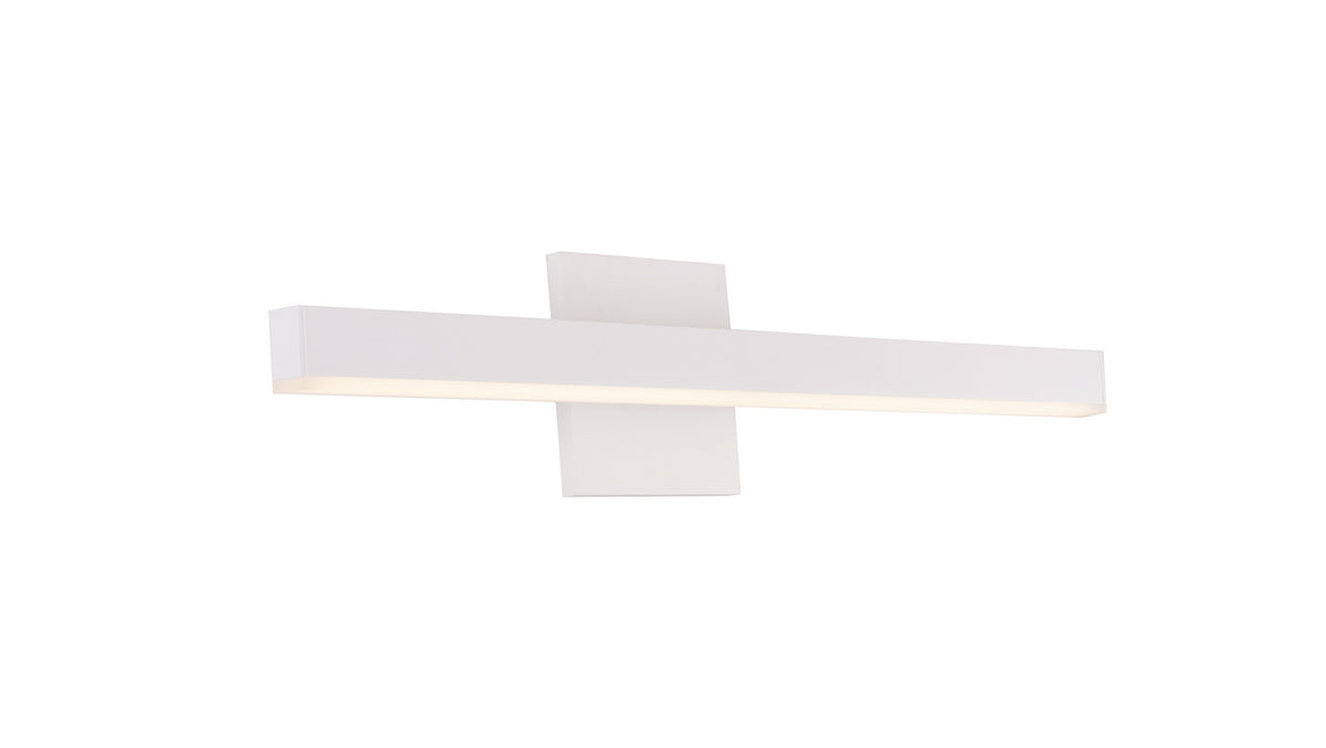 Barre d'éclairage de salle de bain Vega Blanc, 23", 3000K – Kuzco Lighting