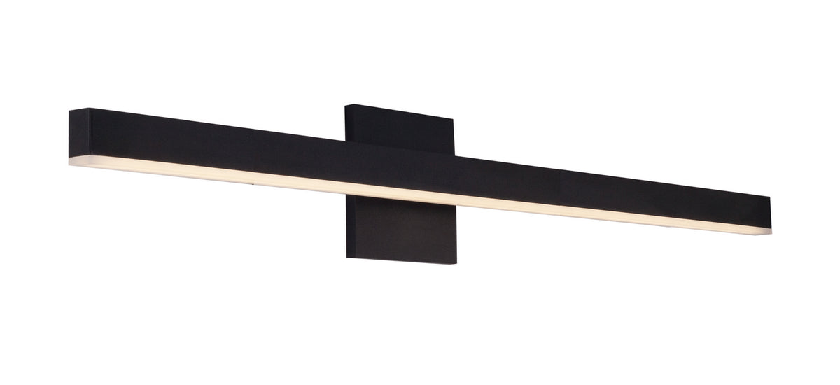Barre d'éclairage de salle de bain Vega Noir, 37", 3000K – Kuzco Lighting