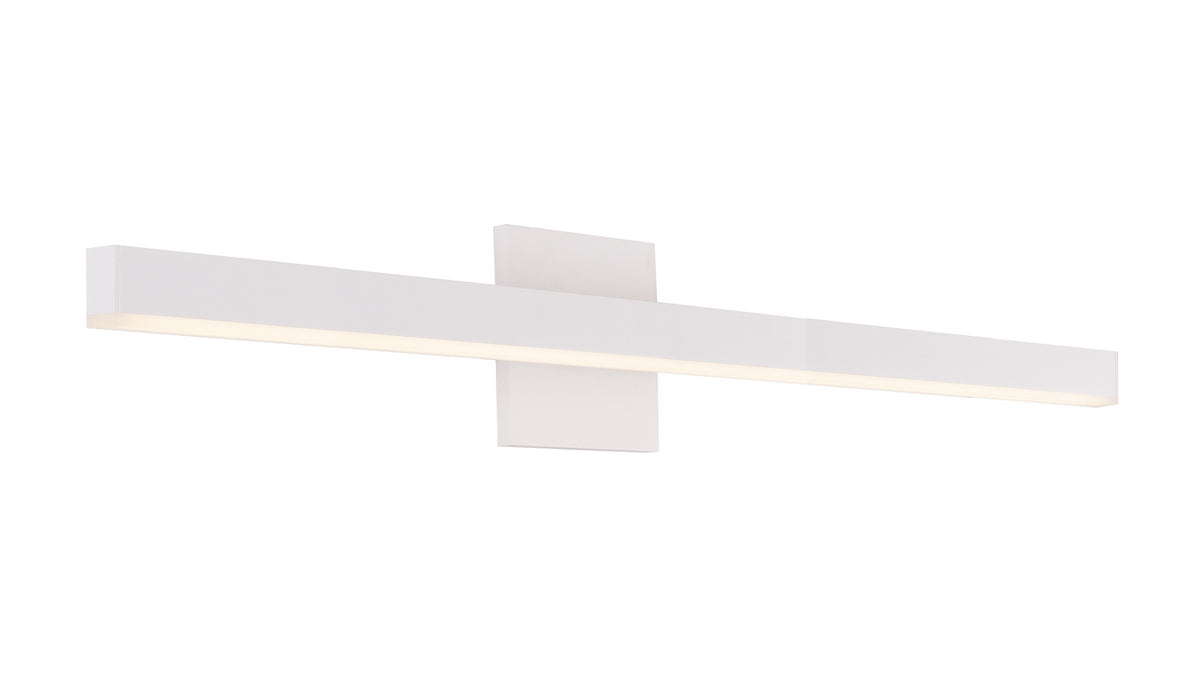Barre d'éclairage de salle de bain Vega Blanc, 37", 3000K – Kuzco Lighting