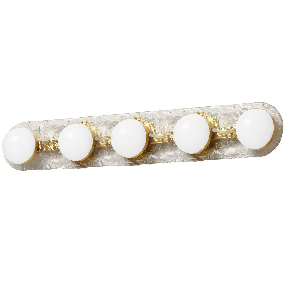 Luminaire de vanité Velma 34 3/4", Transparent / Laiton vieilli – Dainolite