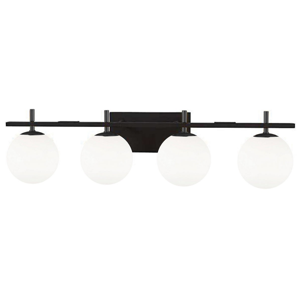 Luminaire de vanité Vivaldi 32 1/2", Noir / Noir mat – Dainolite
