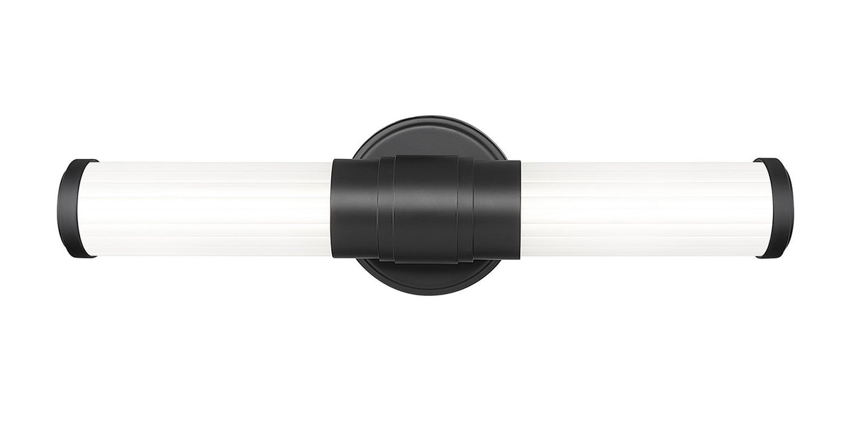 Barre d'éclairage de salle de bain Warwick Noir mat, 18 1/2" – vue 3