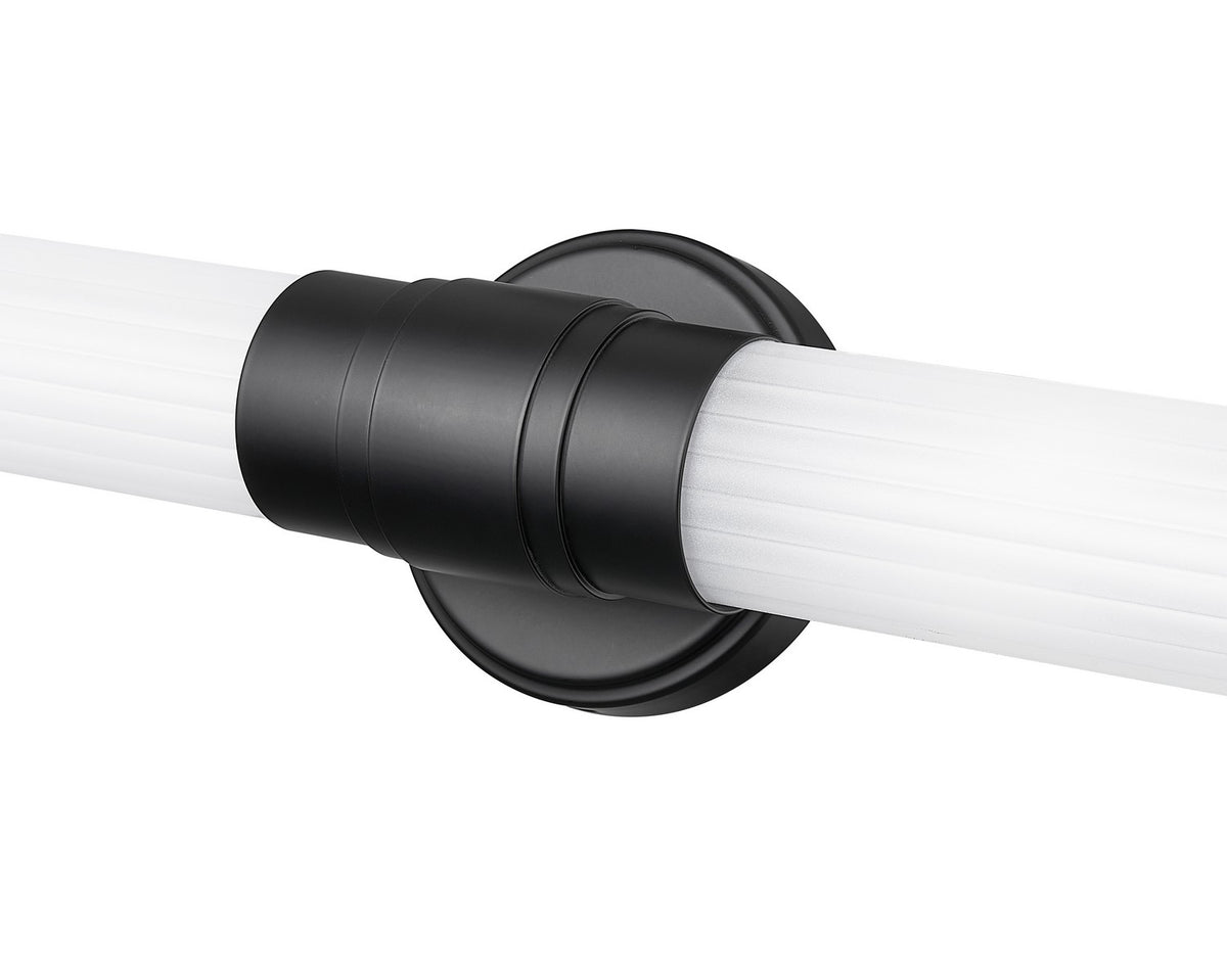 Barre d'éclairage de salle de bain Warwick Noir mat, 25 1/4" – vue 5