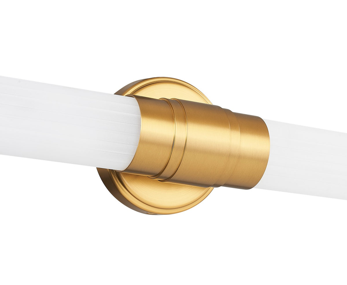 Barre d'éclairage de salle de bain Warwick Or moderne, 25 1/4" – vue 5