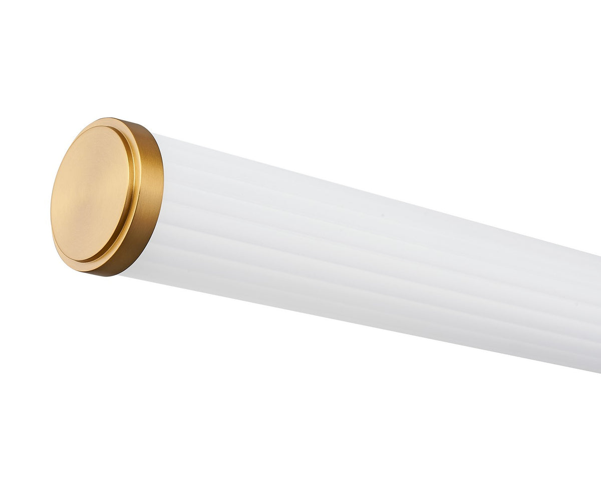 Barre d'éclairage de salle de bain Warwick Or moderne, 32 1/2" – vue 5