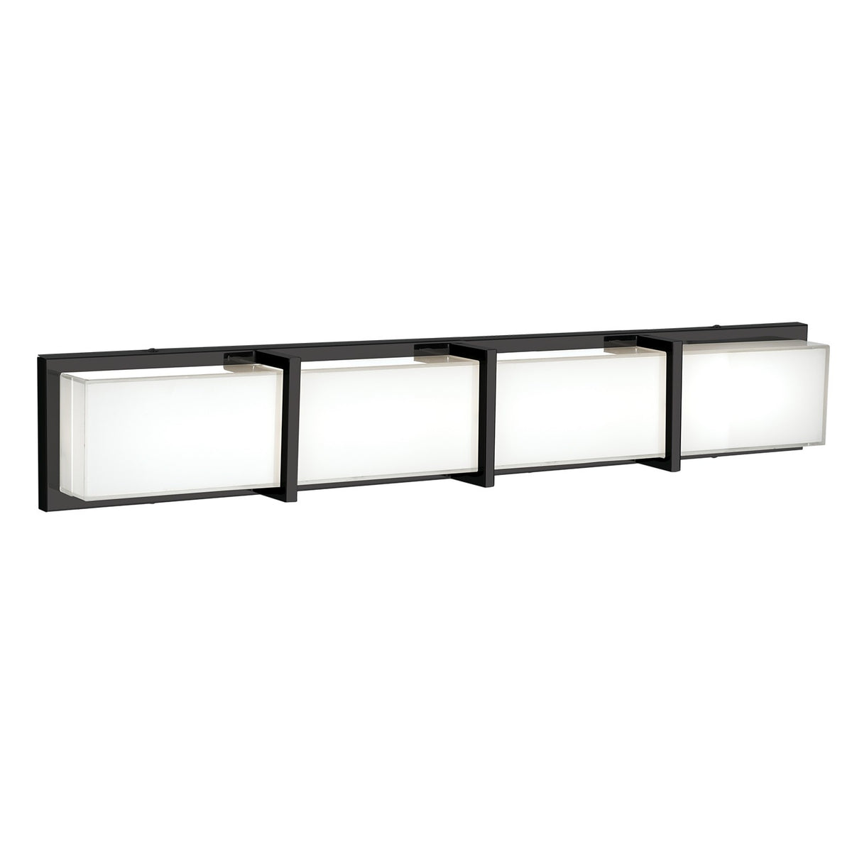 Barre d'éclairage de salle de bain Watford Noir, 35" – Kuzco Lighting