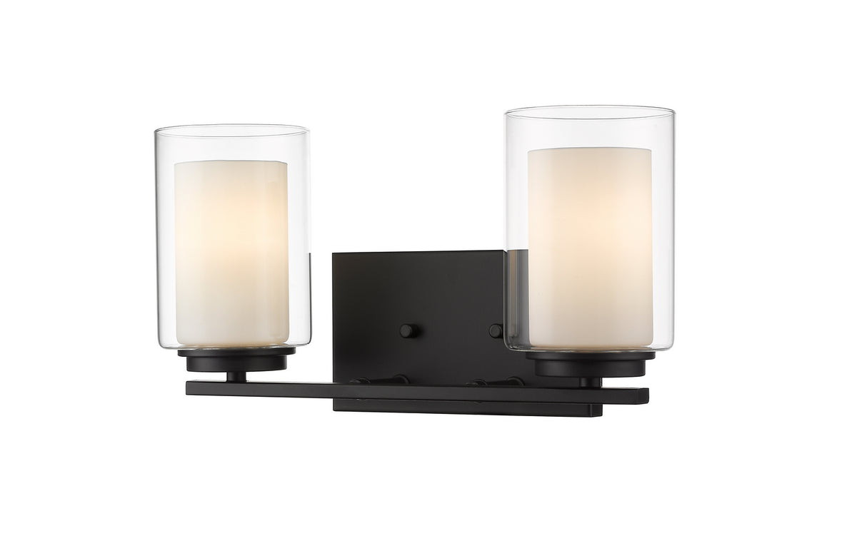 Luminaire de vanité Willow Noir mat, 15" – Z-Lite