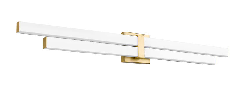 Barre d'éclairage de salle de bain Zane Or moderne, 40" – vue 3