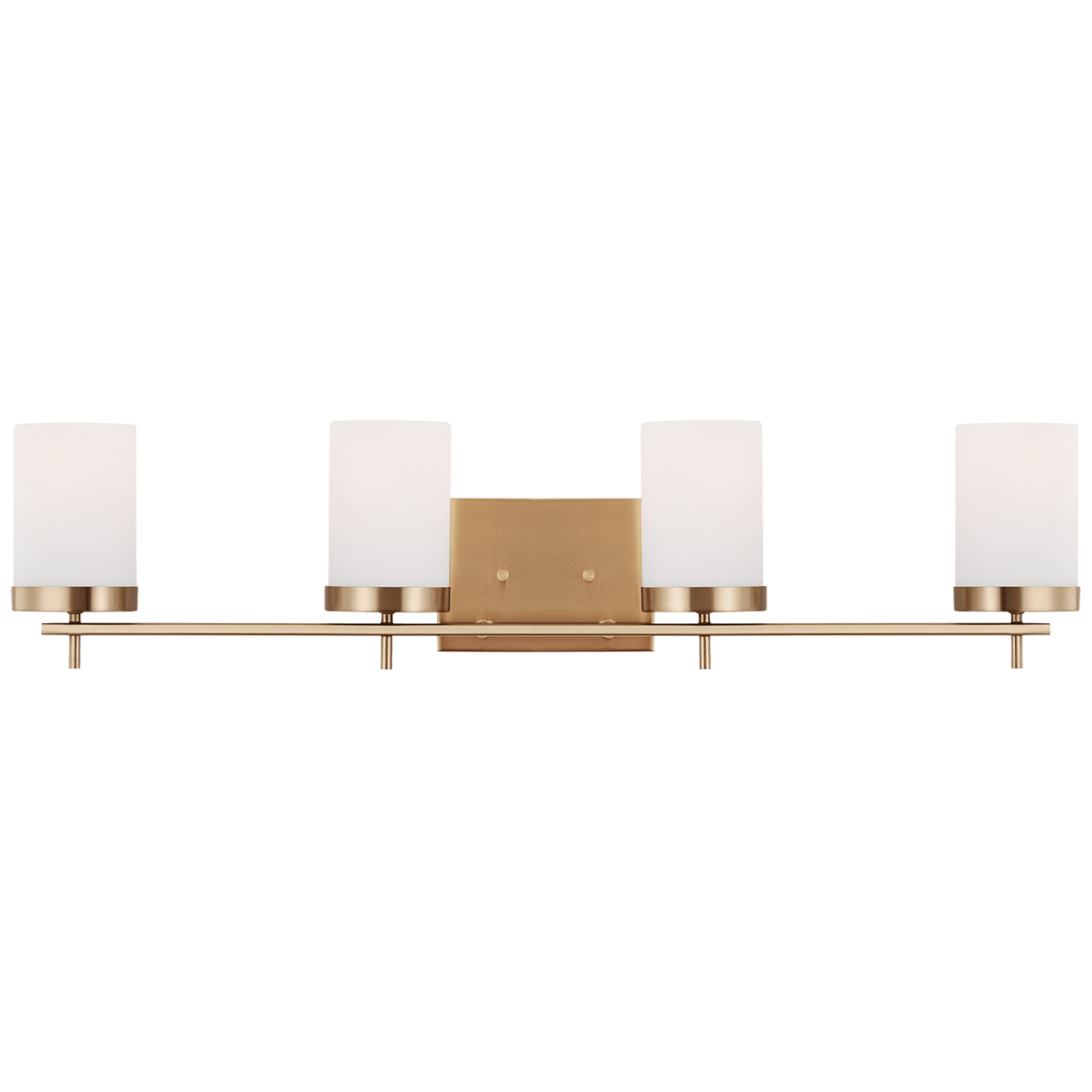 Luminaire de vanité Zire - Laiton satiné 34" Ampoules non - incluses by Visual Comfort Studio | Luminaires & cie
