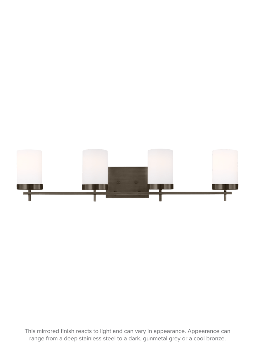 Luminaire de vanité Zire - Bronze brossé bronze 34" Ampoules DEL incluses by Visual Comfort Studio | Luminaires & cie