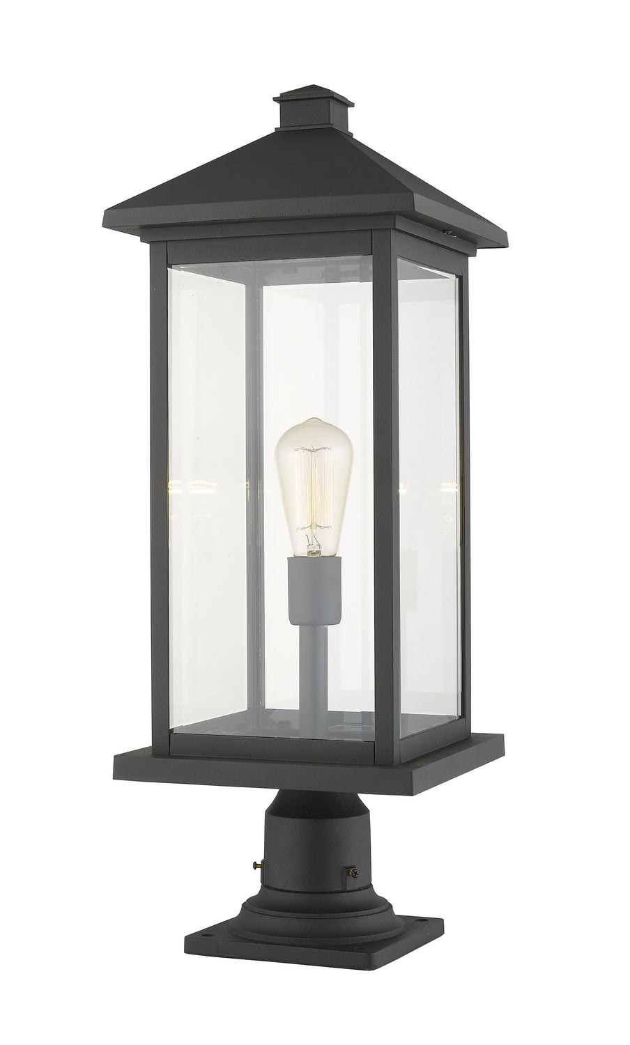 Luminaire extérieur sur socle Portland Noir – vue 3