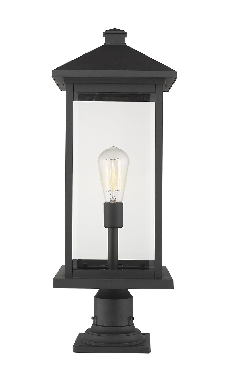 Luminaire extérieur sur socle Portland Noir – Z-Lite