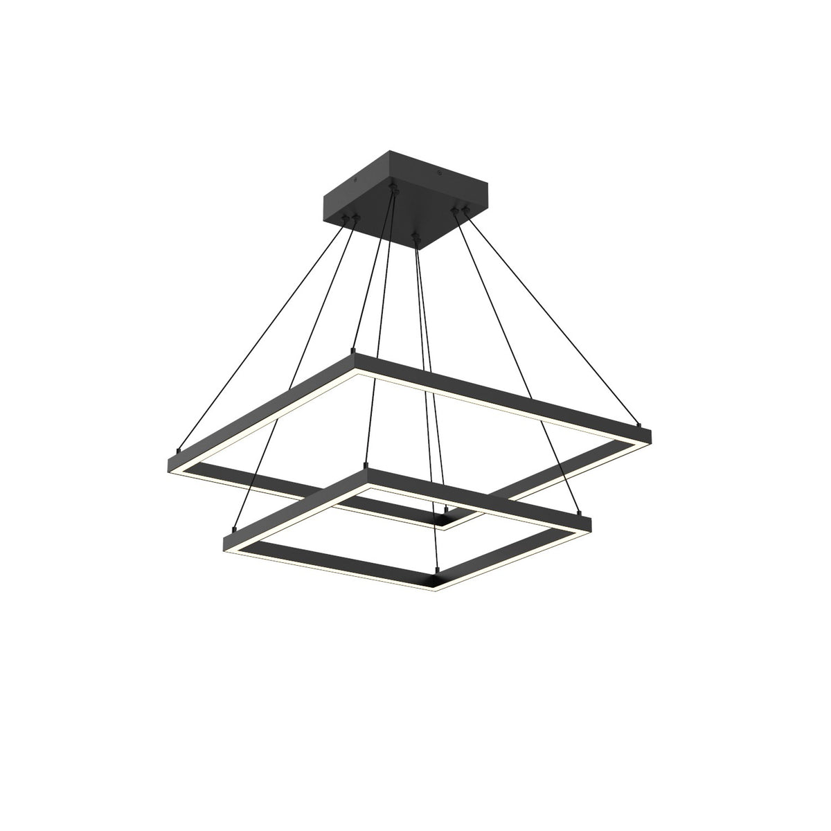 Lustre 2-étage Piazza Noir, 23 5/8" – Kuzco Lighting