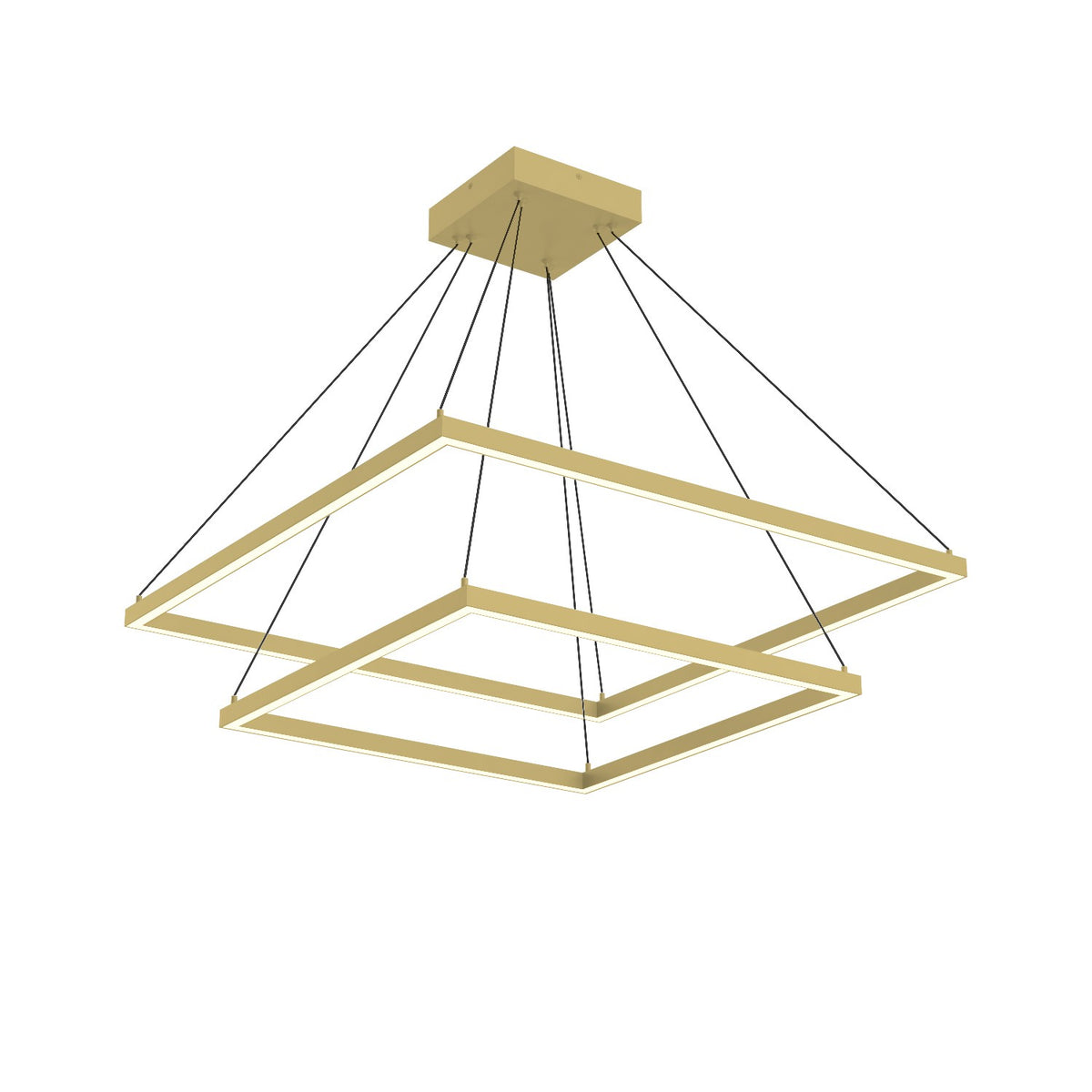 Lustre 2-étage Piazza Or brossé, 31 1/2" – Kuzco Lighting