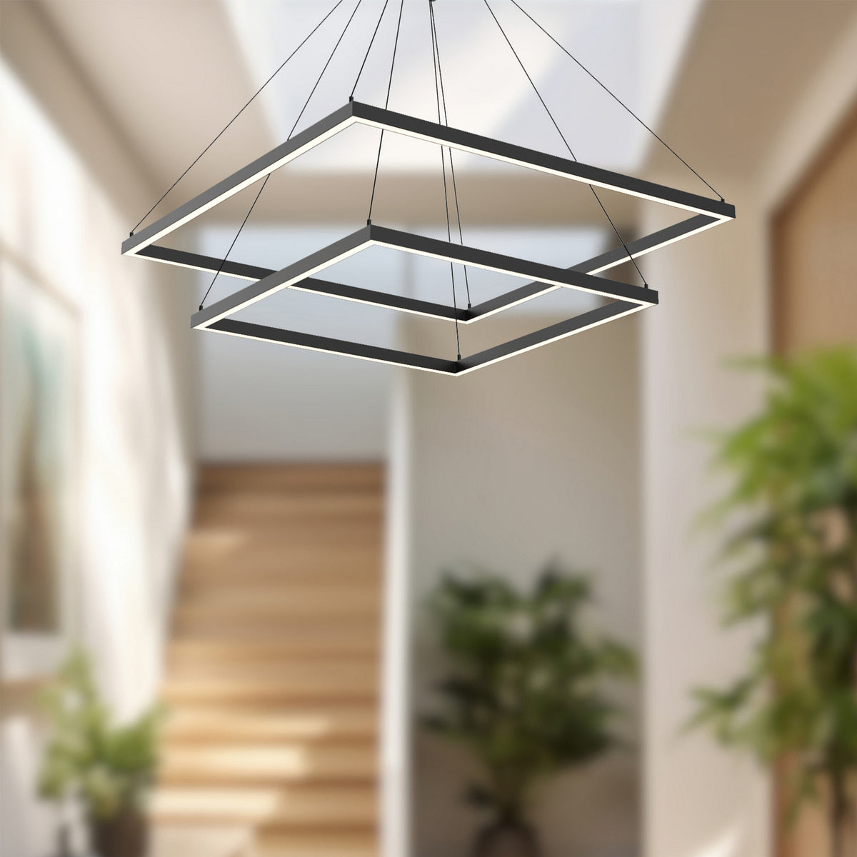 Lustre 2-étage Piazza Noir, 31 1/2" – vue 2