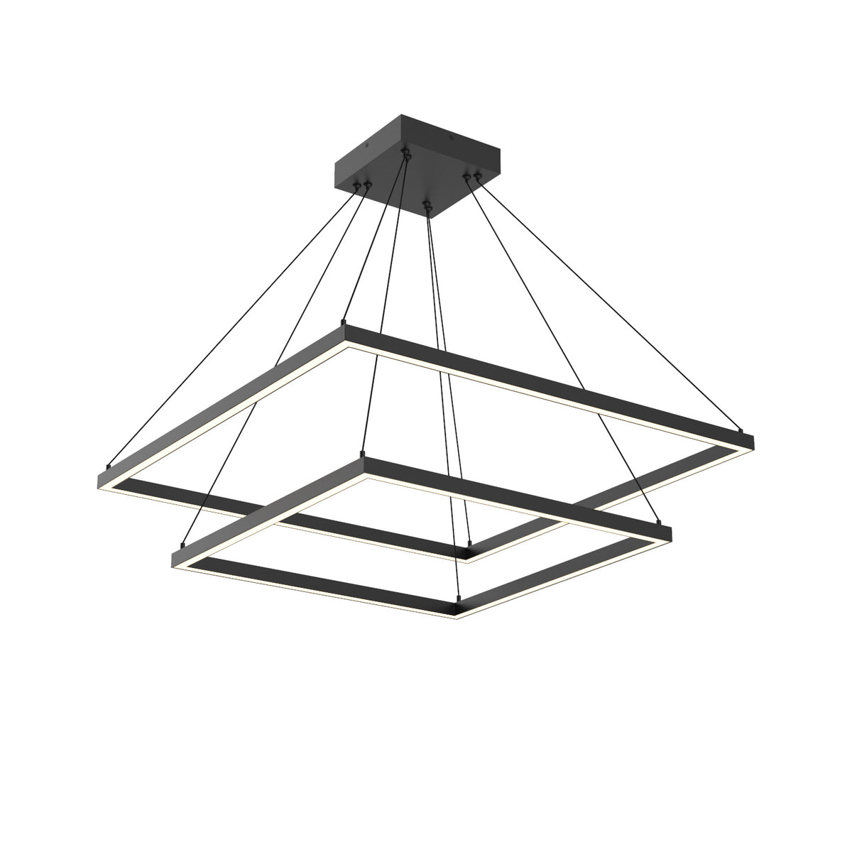 Lustre 2-étage Piazza Noir, 31 1/2" – Kuzco Lighting