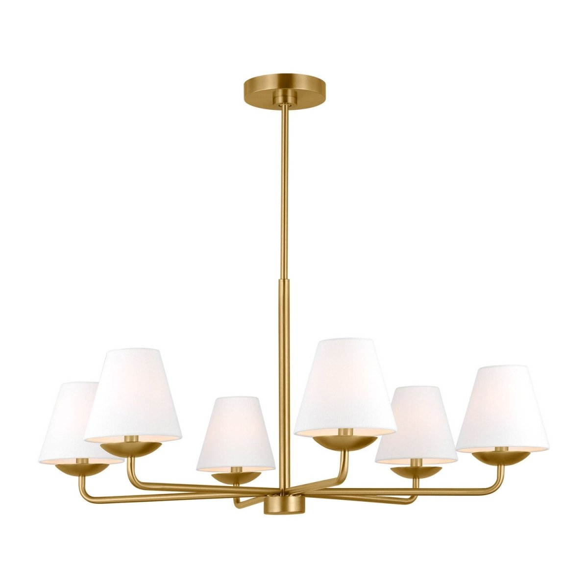 Lustre Albion - Laiton satiné 34" by Visual Comfort Studio | Luminaires & cie