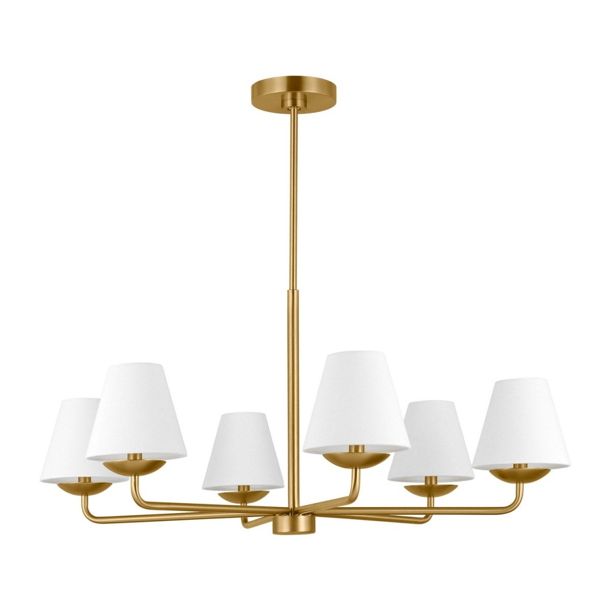 Lustre Albion - Laiton satiné 34" by Visual Comfort Studio | Luminaires & cie