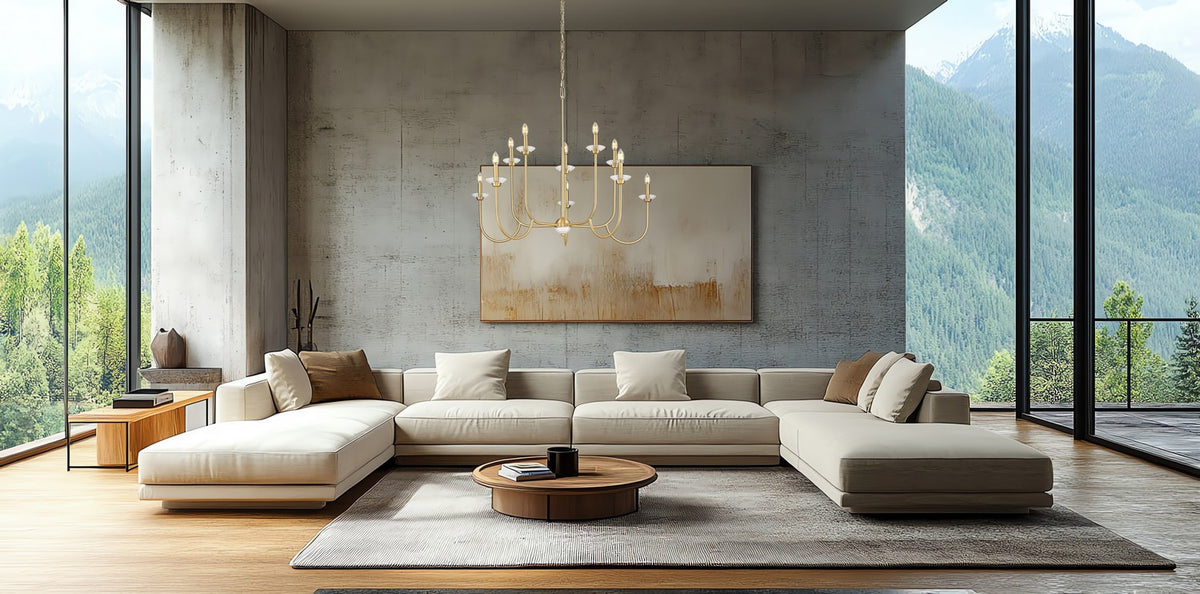 Lustre Allistair Or moderne, 42" – vue 6