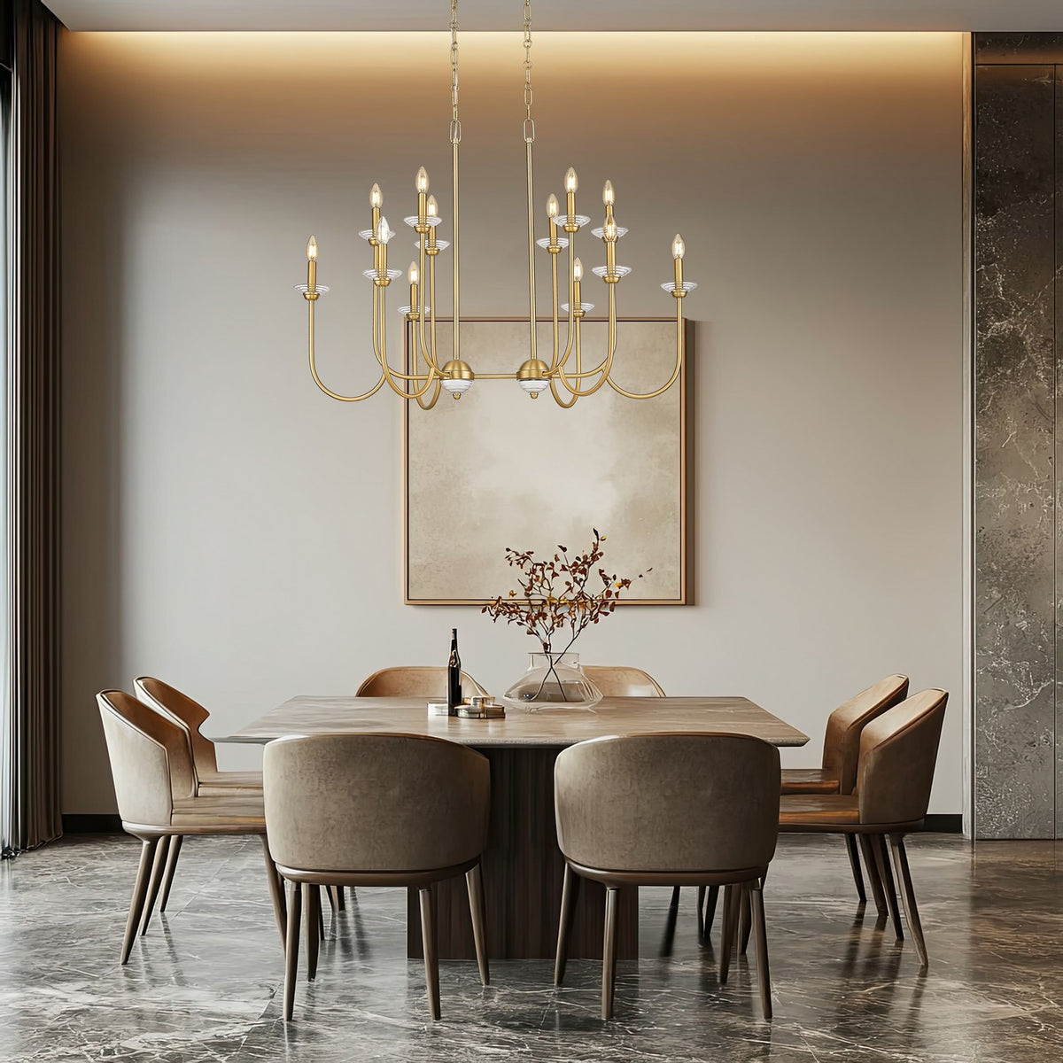 Lustre Allistair Or moderne, 24 1/2" – vue 7