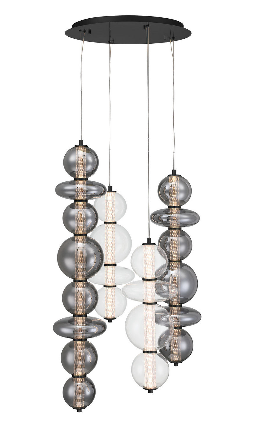 Lustre allongé Atomo Noir mat – Eurofase