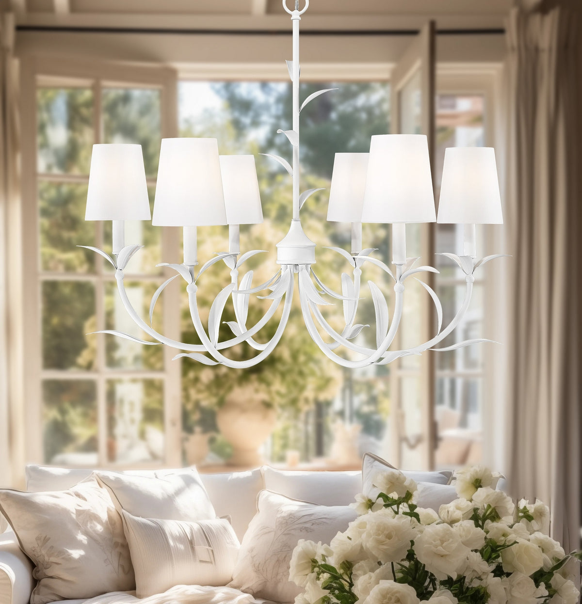 Lustre Aslin Blanc texturé, 31" – vue 8