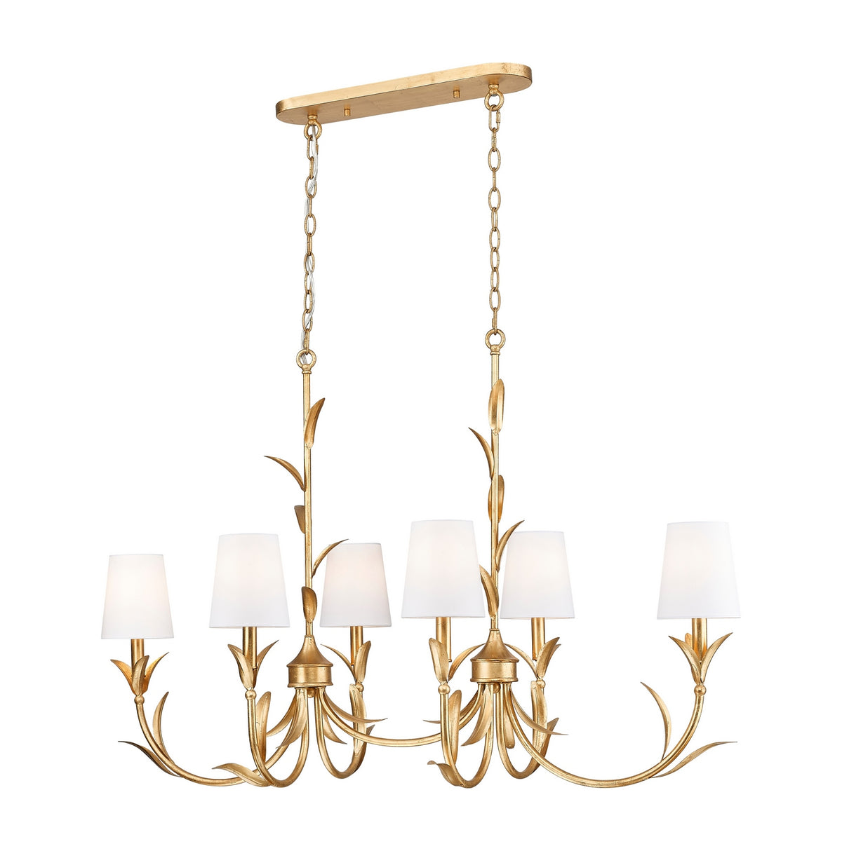 Lustre Aslin Or feuille, 20" – Z-Lite