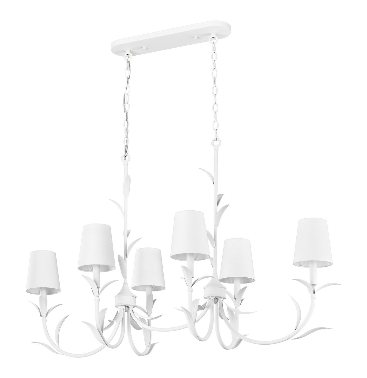 Lustre Aslin Blanc texturé, 20" – vue 6