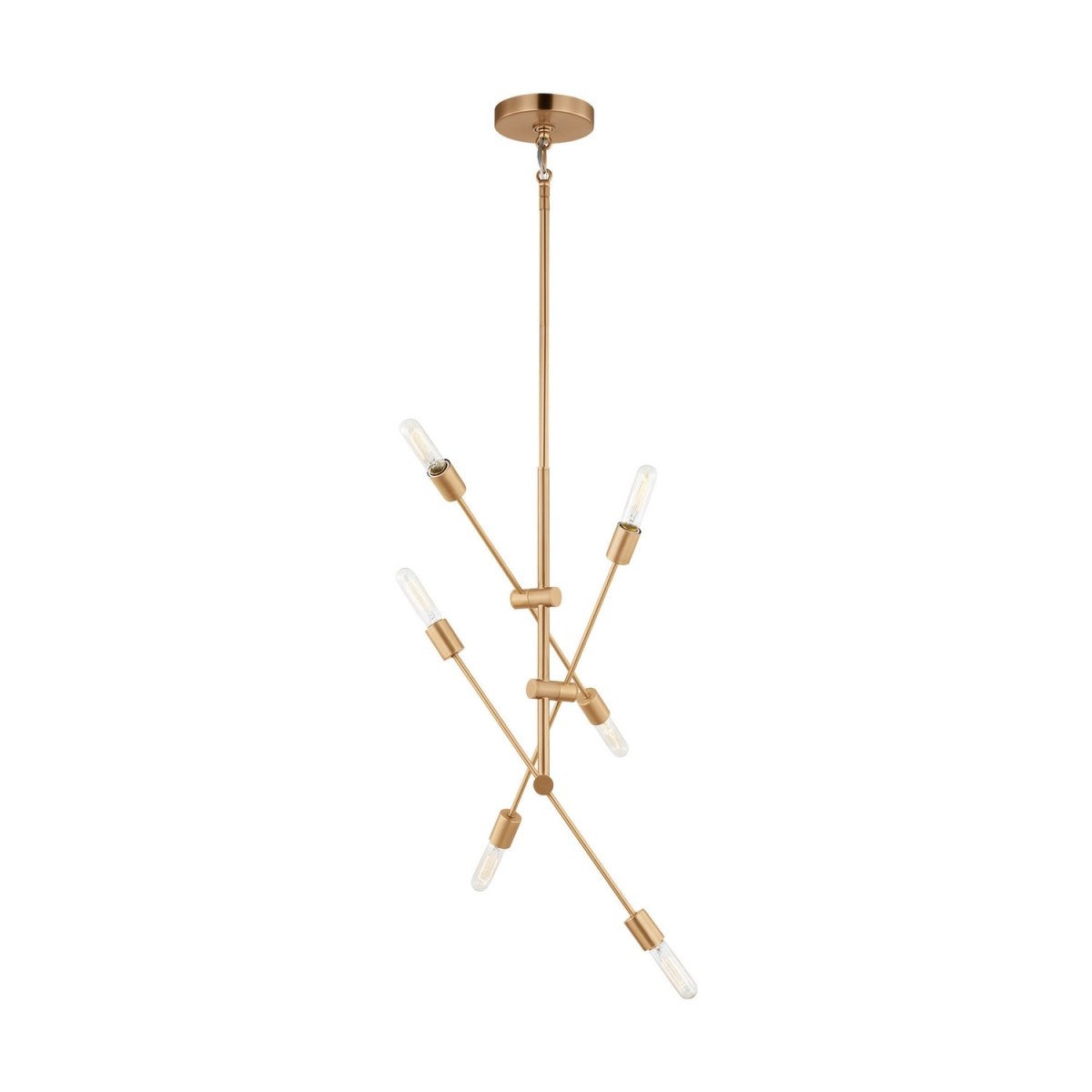 Lustre Axis - Laiton satiné by Visual Comfort Studio | Luminaires & cie