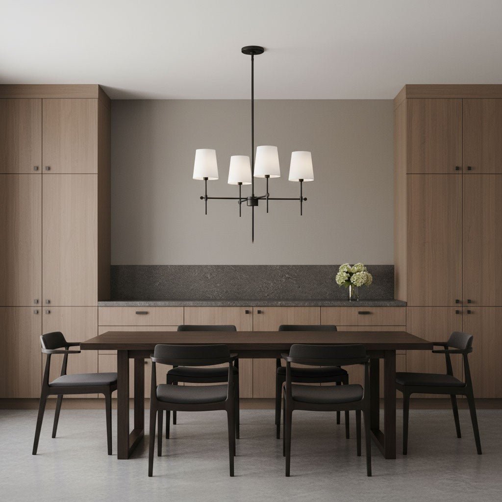 Lustre Baker - Nickel brossé 36" by Visual Comfort Studio | Luminaires & cie