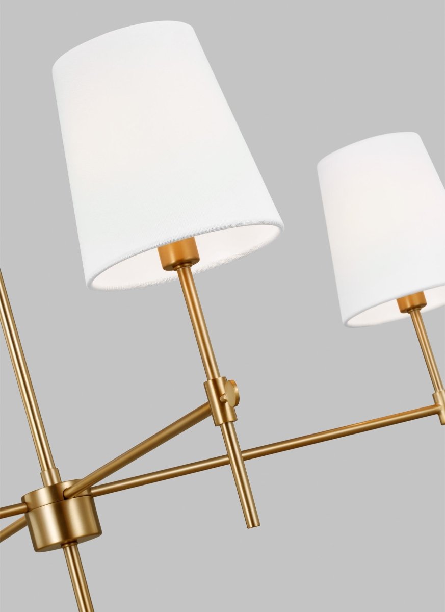 Lustre Baker - Nickel brossé 36" by Visual Comfort Studio | Luminaires & cie