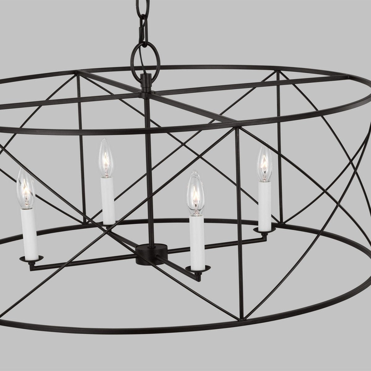 Lustre Beatrix - Fer vieilli 22" by Visual Comfort Studio | Luminaires & cie