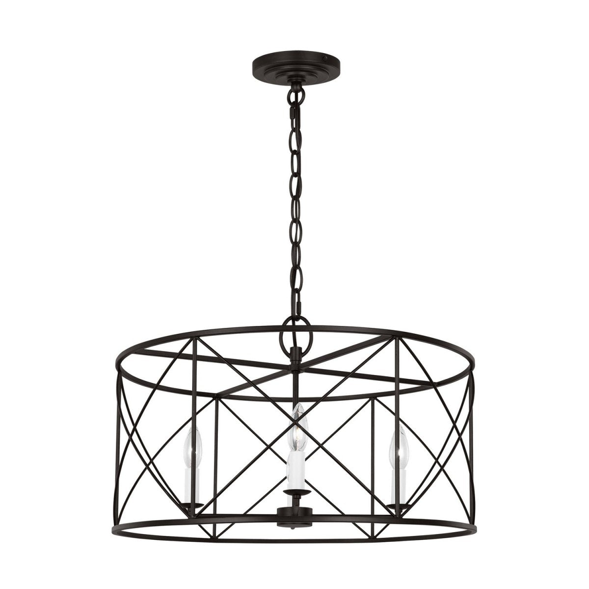 Lustre Beatrix - Fer vieilli 22" by Visual Comfort Studio | Luminaires & cie